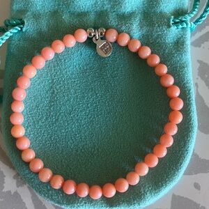 Coral Beaded Bracelet